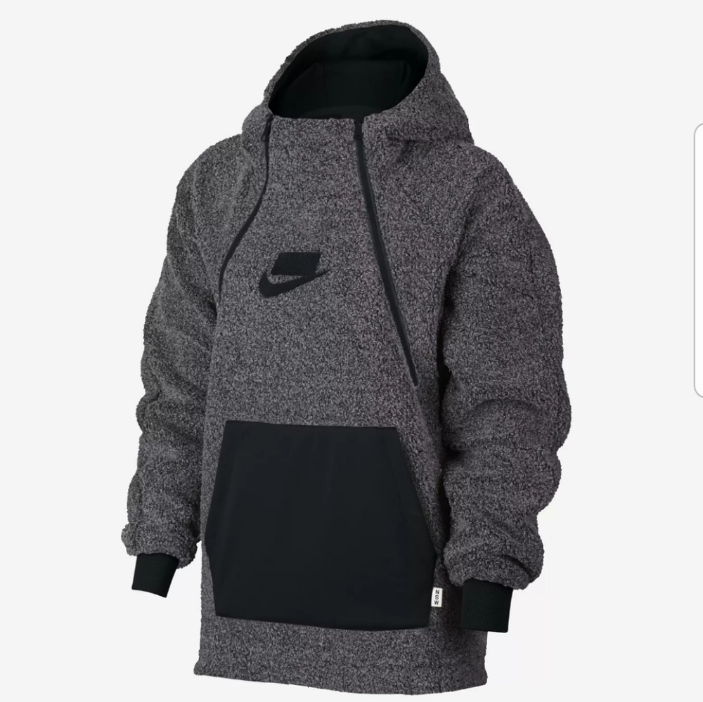 New Nike sportswear NSW pullover sherpa hoodie